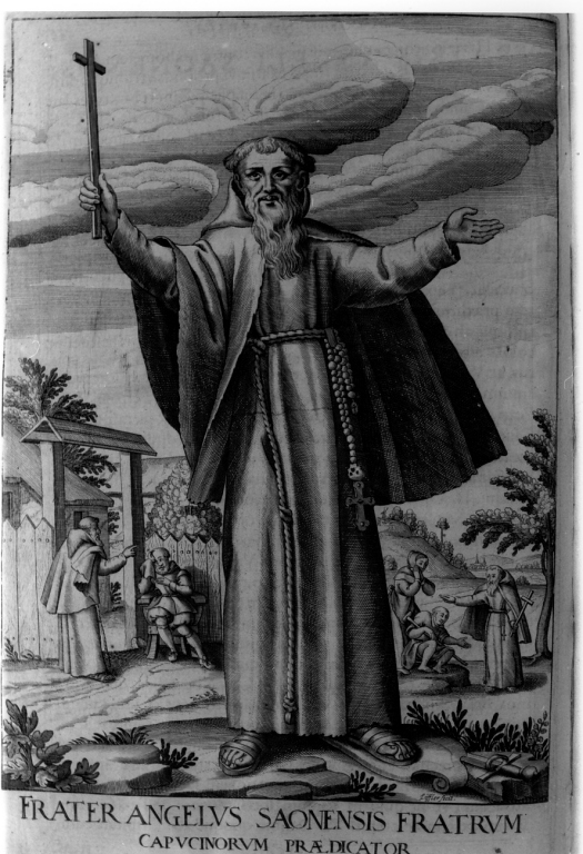 frate Angelo da Savona (stampa) di Schott Johann, Loffler Johann Eckhard, Loffler Heinrich (sec. XVII)