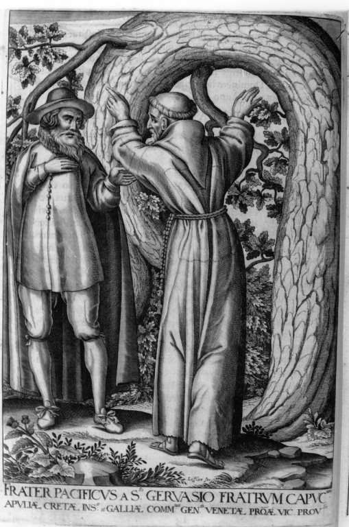 frate Pacifico da S. Gervasio (stampa) di Schott Johann, Loffler Johann Eckhard, Loffler Heinrich (sec. XVII)