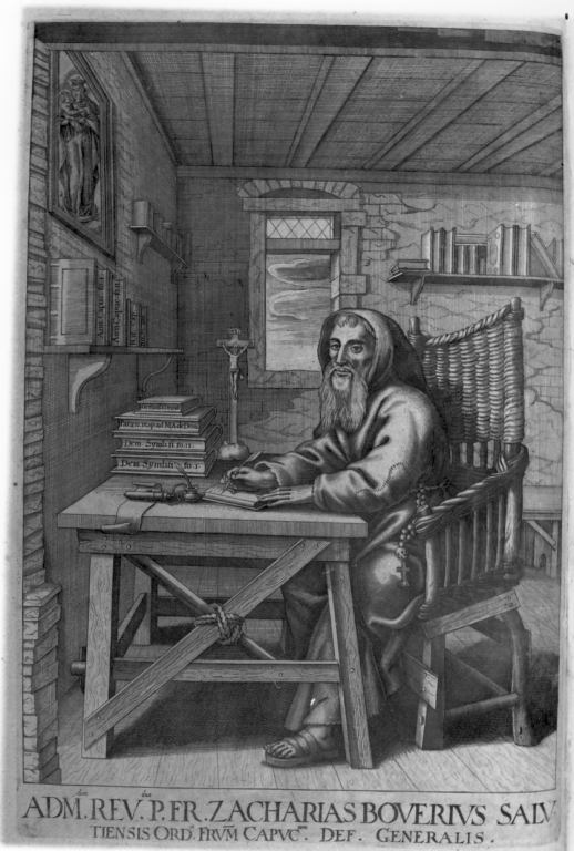 frate Zaccaria Boverio (stampa) di Schott Johann, Loffler Johann Eckhard, Loffler Heinrich (sec. XVII)