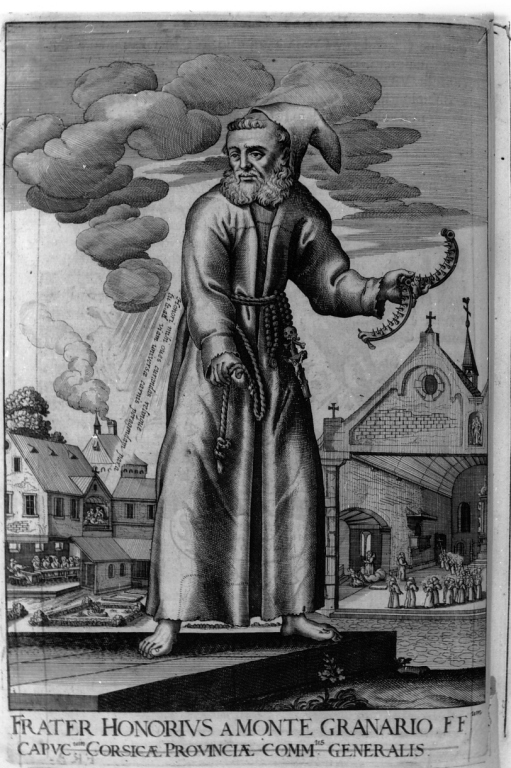 frate Onorio da Monte Granaro (stampa) di Schott Johann, Loffler Johann Eckhard, Loffler Heinrich (sec. XVII)