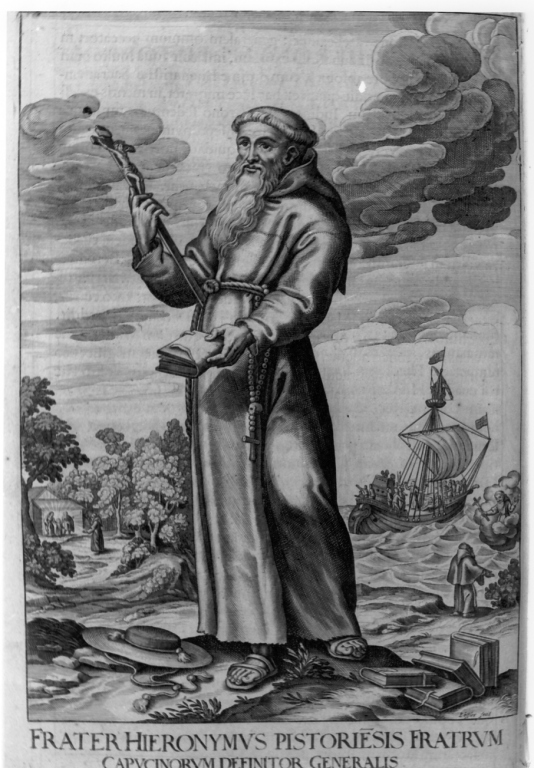 frate Girolamo da Pistoia (stampa) di Schott Johann, Loffler Johann Eckhard, Loffler Heinrich (sec. XVII)