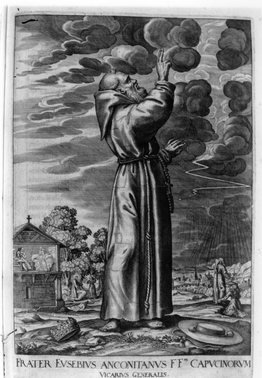 frate Eusebio da Ancona (stampa) di Loffler Heinrich, Schott Johann, Loffler Johann Eckhard (sec. XVII)