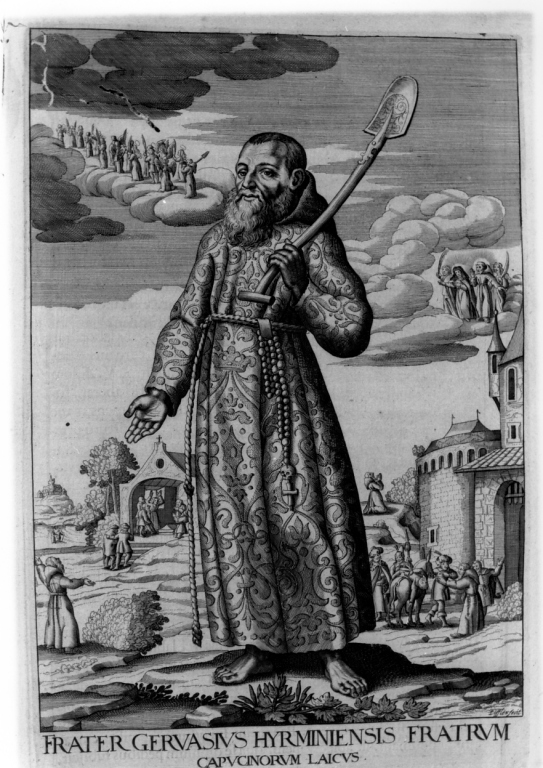 frate Gervasio da Ragusi (stampa) di Loffler Johann Eckhard, Loffler Heinrich, Schott Johann (sec. XVII)