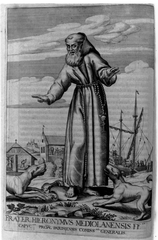 frate Girolamo da Milano (stampa) di Loffler Johann Eckhard, Loffler Heinrich, Schott Johann (sec. XVII)