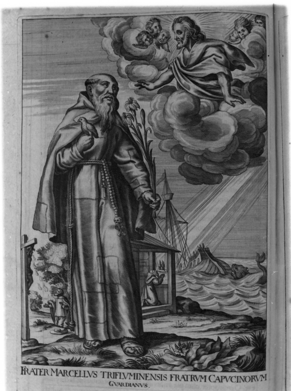 frate Marcello da Trifiume (stampa) di Loffler Johann Eckhard, Loffler Heinrich, Schott Johann (sec. XVII)