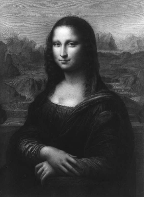 La Gioconda, ritratto di Monna Lisa (stampa) di Calamatta Luigi (sec. XIX)