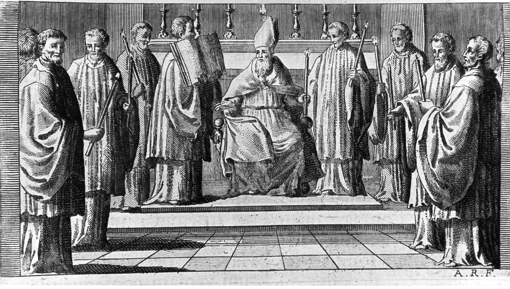 riconciliazione con gli apostati o eretici (stampa) di Rossi Andrea (sec. XVIII)