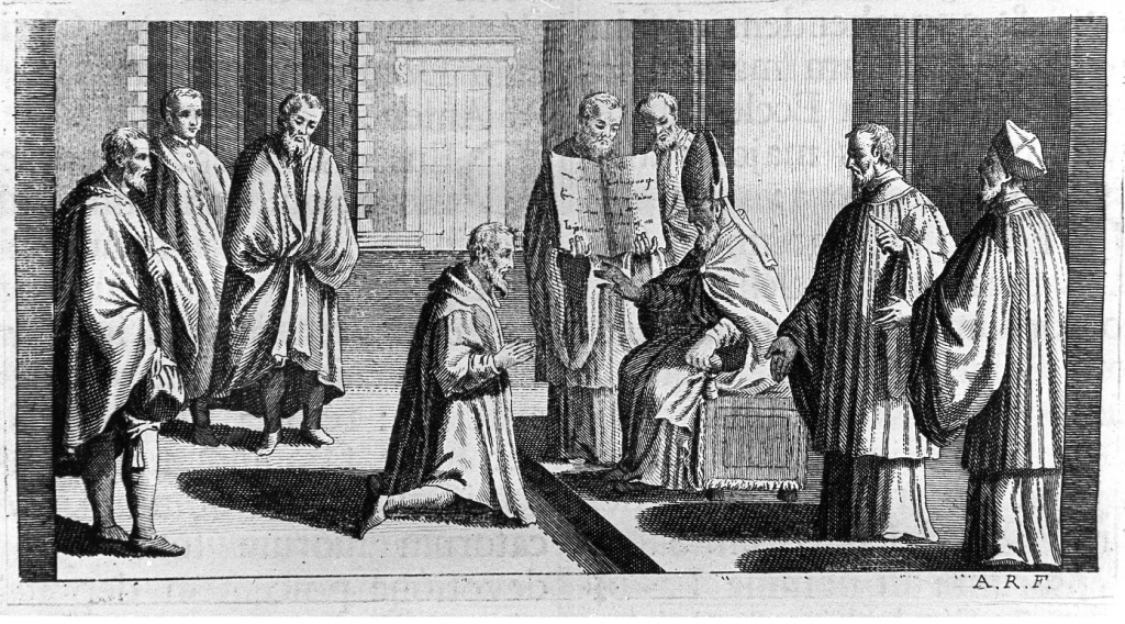 viaggio dei prelati (stampa) di Rossi Andrea (sec. XVIII)