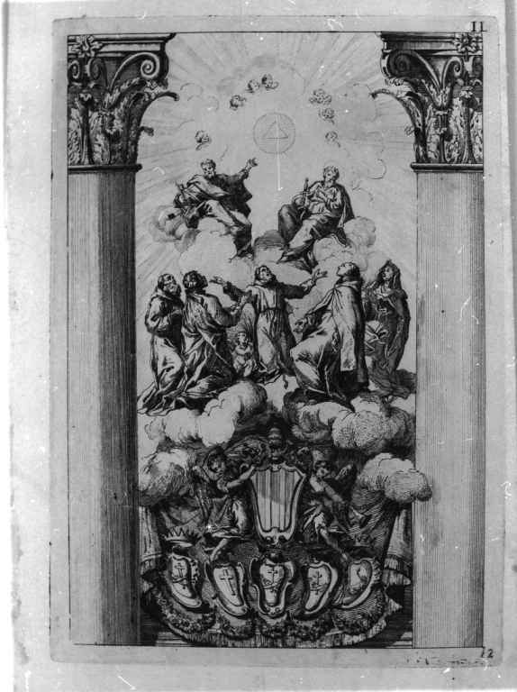 San Pietro e San Paolo (stampa, serie) - ambito italiano (sec. XVIII)