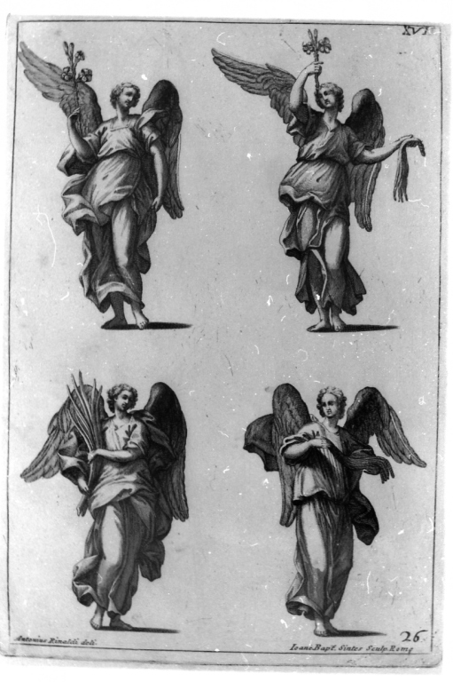 angeli (stampa, serie) di Rinaldi Antonio, Sintes Giovanni Battista (sec. XVIII)