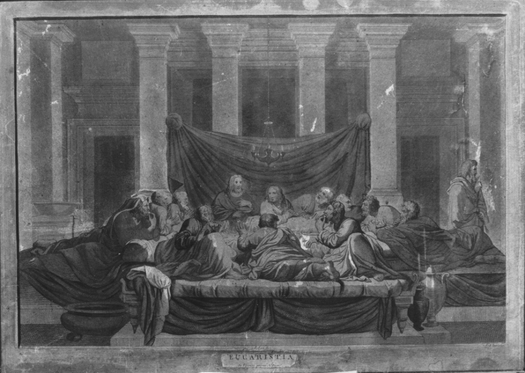 Eucaristia (stampa) di Poussin Nicolas, Banzo Antonio, Kech Michele (primo quarto sec. XIX)