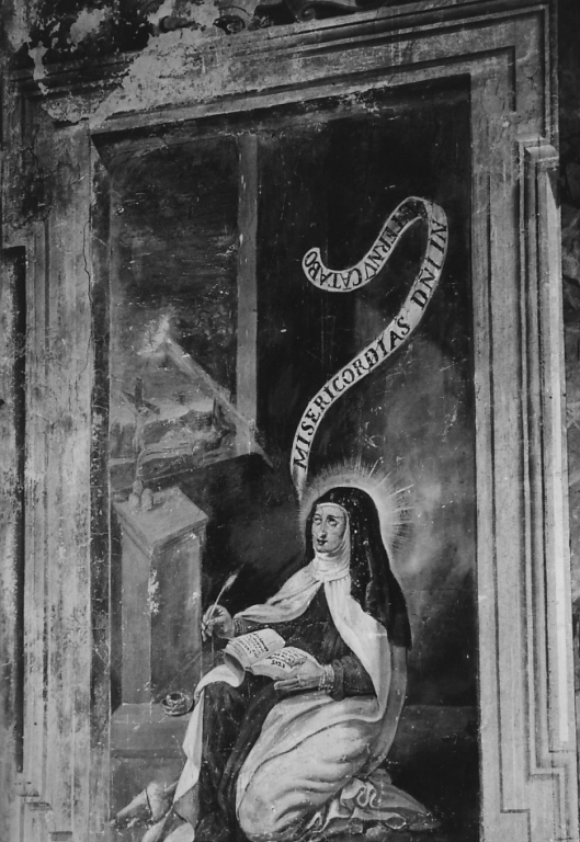 Santa Teresa d'Avila ha la visione della colomba (dipinto) - ambito laziale (seconda metà sec. XVII)