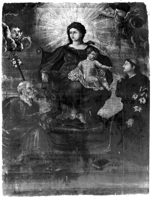 Madonna con Bambino e Santi (dipinto) - ambito laziale (fine/inizio secc. XVIII/ XIX)