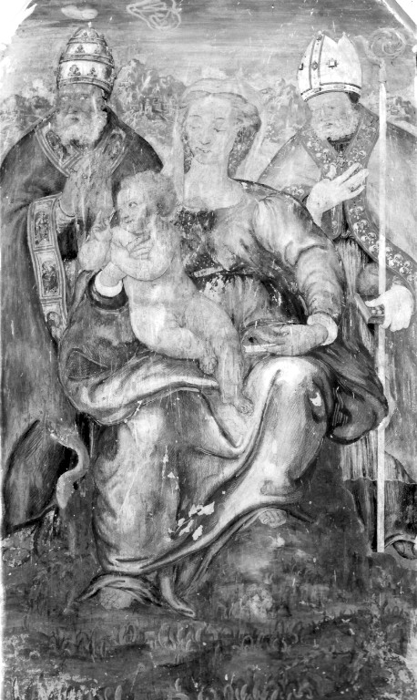 Madonna con Bambino e Santi (dipinto) - ambito laziale (seconda metà sec. XVI)