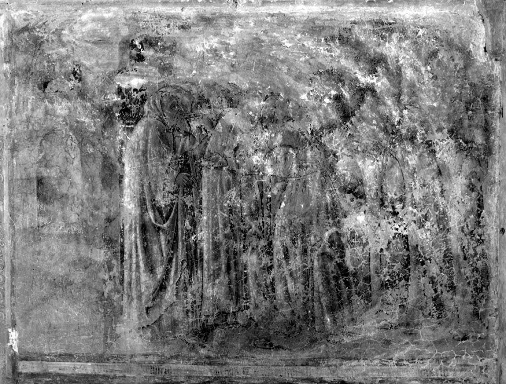 Sant'Onofrio sceglie la vita eremitica (dipinto) - ambito toscano (sec. XV)