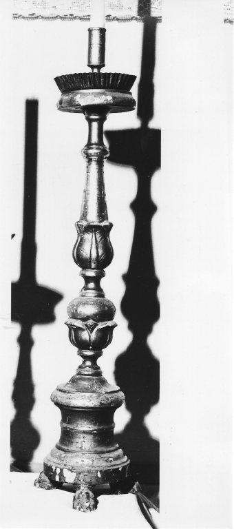 candeliere d'altare - ambito laziale (sec. XIX)