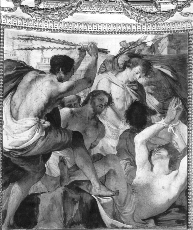 flagellazione dei Santi Quattro Coronati (dipinto) di Mannozzi Giovanni detto Giovanni da San Giovanni (sec. XVII)