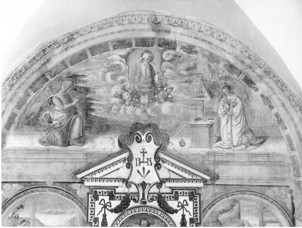 Annunciazione (dipinto) di Aquili Antonio detto Antoniazzo Romano (scuola) (inizio sec. XVI)