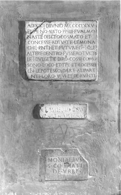 lapide commemorativa - ambito romano (fine sec. XV)