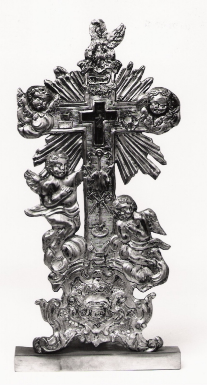 angioletti con simboli del martirio (reliquiario) - ambito Italia centrale (sec. XVIII)