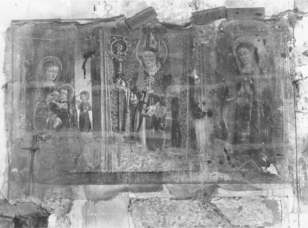 Madonna orante (dipinto) di Cappelli Dionisio (cerchia) (fine sec. XV)