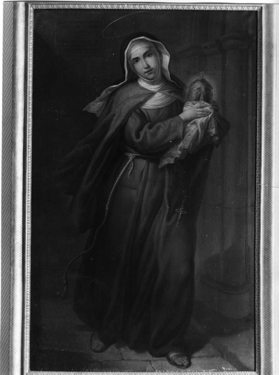 Santa Chiara (dipinto) di Balbi Filippo (sec. XIX)