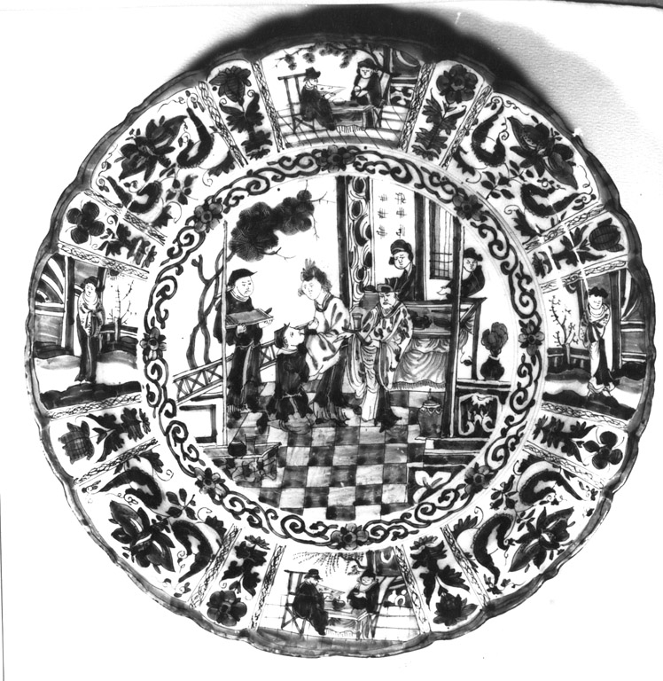 piatto - manifattura di Delft (fine/inizio secc. XVII/ XVIII)