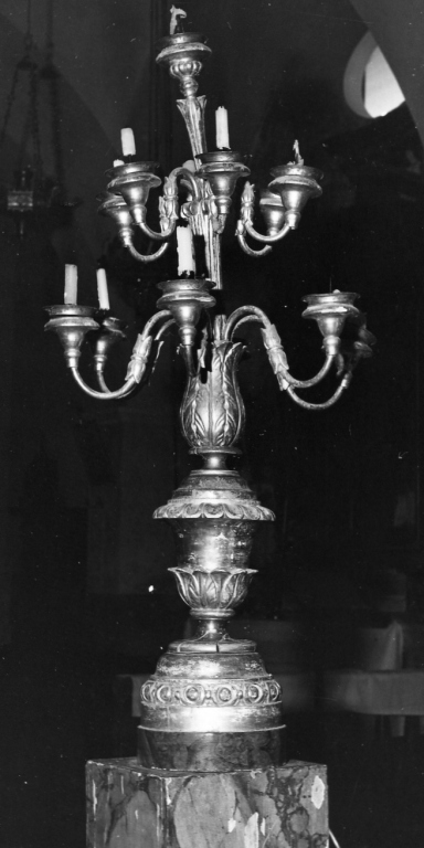 candelabro, coppia - ambito laziale (sec. XIX)