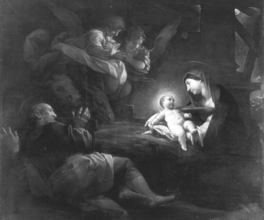 natività di Gesù (dipinto) di Baldi Lazzaro (sec. XVII)