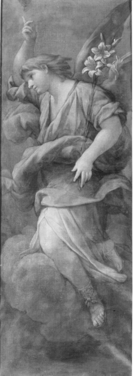 angelo annunciante (dipinto) di Baldi Lazzaro (sec. XVII)