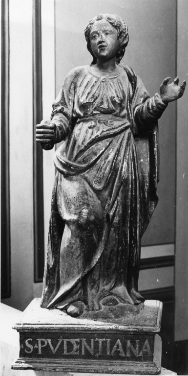 Santa Pudenziana (statua) - ambito laziale (fine sec. XVI)