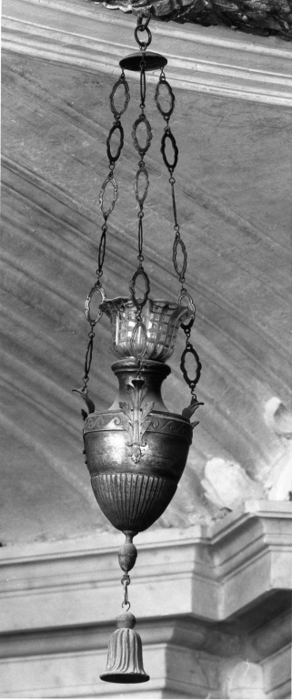 lampada pensile ad anfora - ambito romano (prima metà sec. XIX)