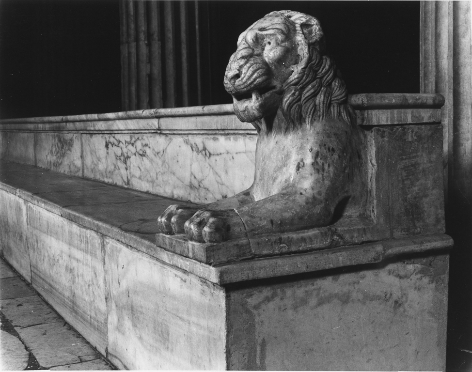 leone (scultura, serie) - ambito romano (metà sec. XIII)