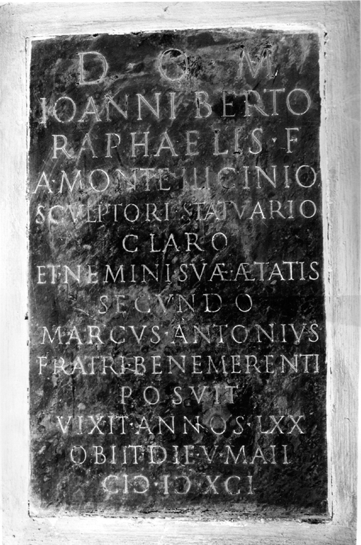 lapide commemorativa - ambito romano (sec. XVI)