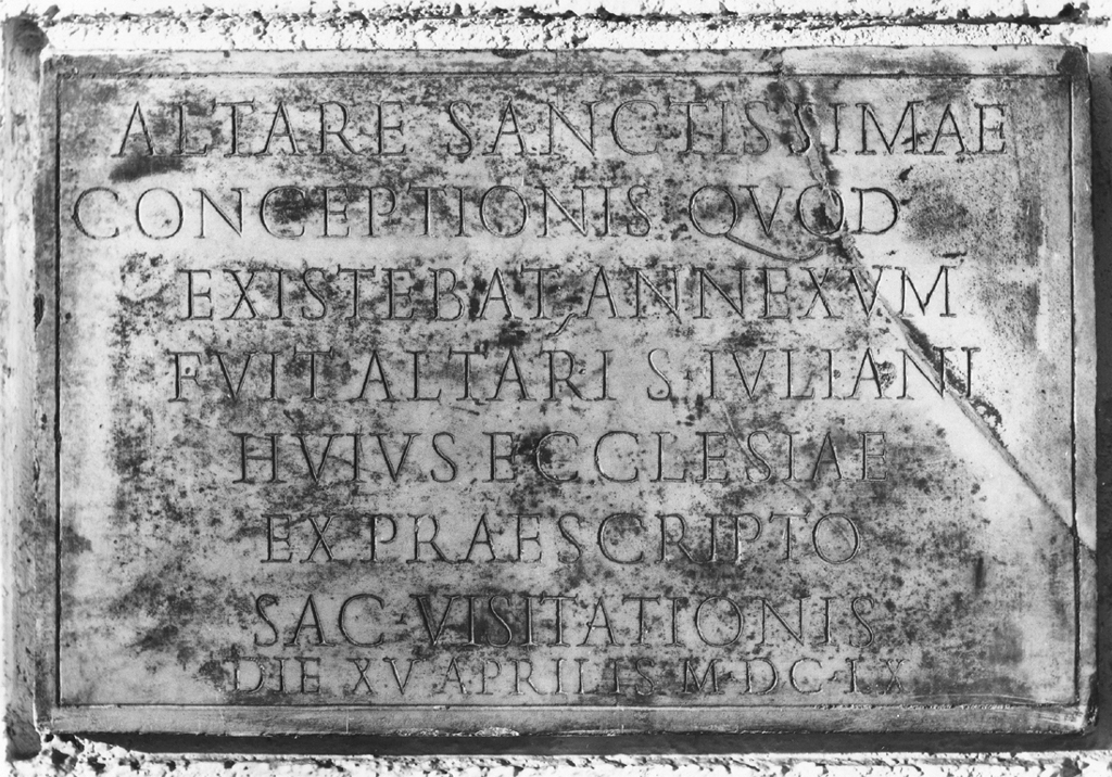 lapide - ambito romano (sec. XVII)