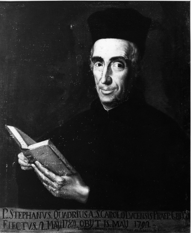 ritratto di padre Stefano Quadrio di San Carlo (dipinto) di Milione Vincenzo (fine sec. XVIII)