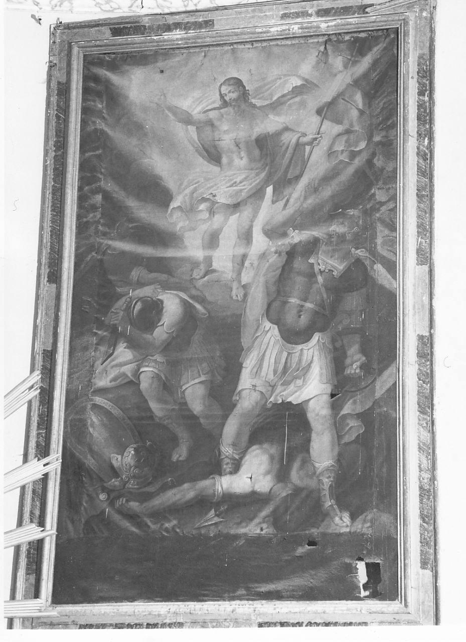 resurrezione di Cristo (dipinto, opera isolata) di Forno Marcantonio Dal (attribuito) (sec. XVI)