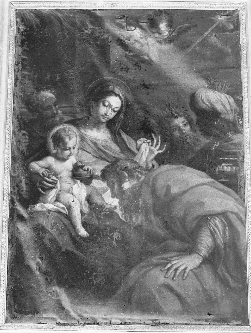 adorazione dei Re Magi (dipinto, opera isolata) di Masucci Agostino (attribuito) (sec. XVIII)