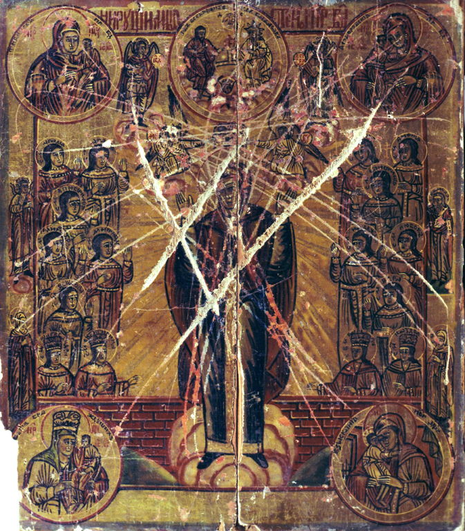 Incoronazione della Vergine (dipinto) - ambito russo (metà sec. XIX)