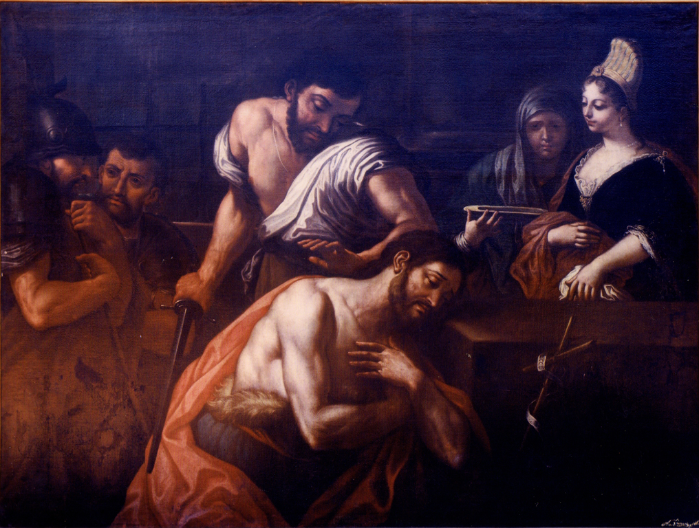 decapitazione di San Giovanni Battista (dipinto) - ambito napoletano (metà sec. XVII)