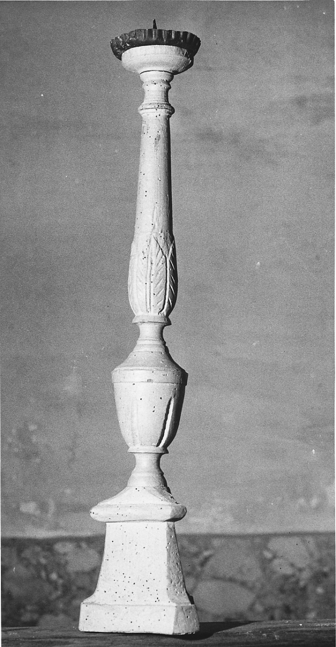 candeliere d'altare, serie - bottega laziale (fine/inizio secc. XVIII/ XIX)