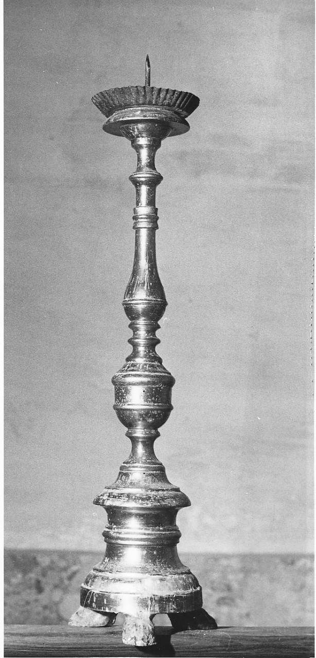 candeliere d'altare, serie - bottega laziale (secc. XVIII/ XIX)