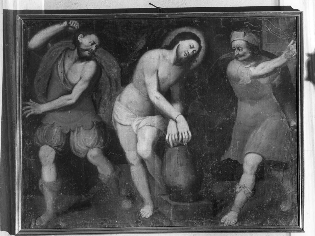 flagellazione di Cristo (dipinto, opera isolata) - ambito lombardo (sec. XVII)