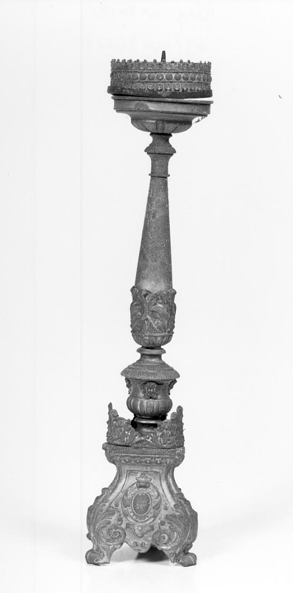 candelabro, elemento d'insieme - manifattura lombarda (seconda metà sec. XIX)