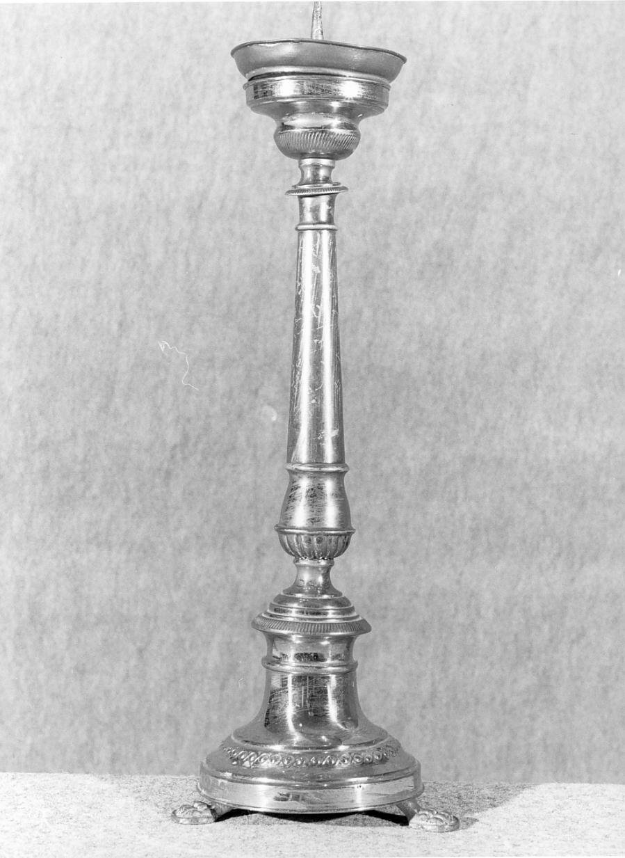candeliere d'altare - ambito mantovano (prima metà sec. XIX)