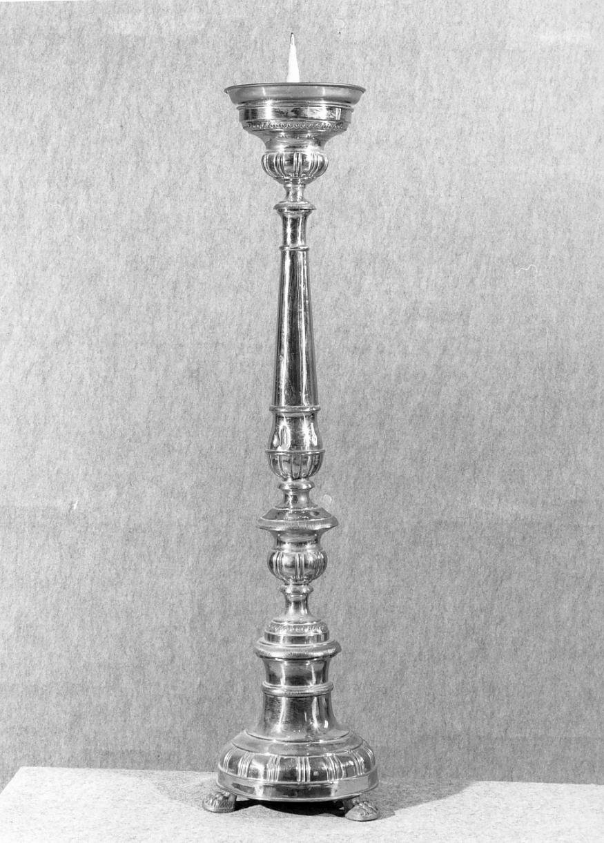 candeliere d'altare - ambito mantovano (prima metà sec. XIX)