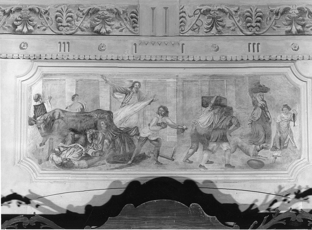 Cacciata dal tempio (dipinto) di Morselli (attribuito) (prima metà sec. XIX)