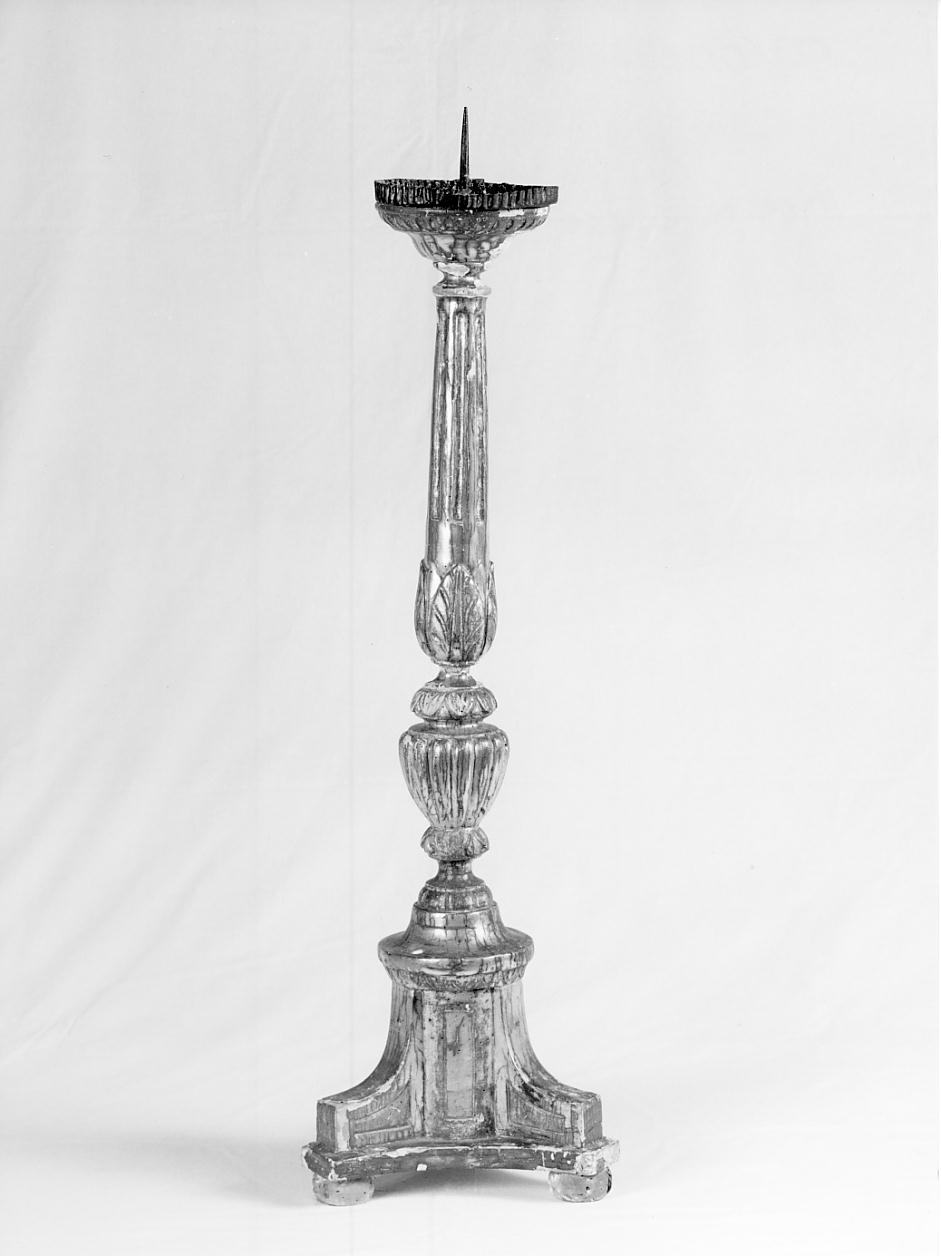 candeliere d'altare, serie - ambito cremonese (sec. XIX)