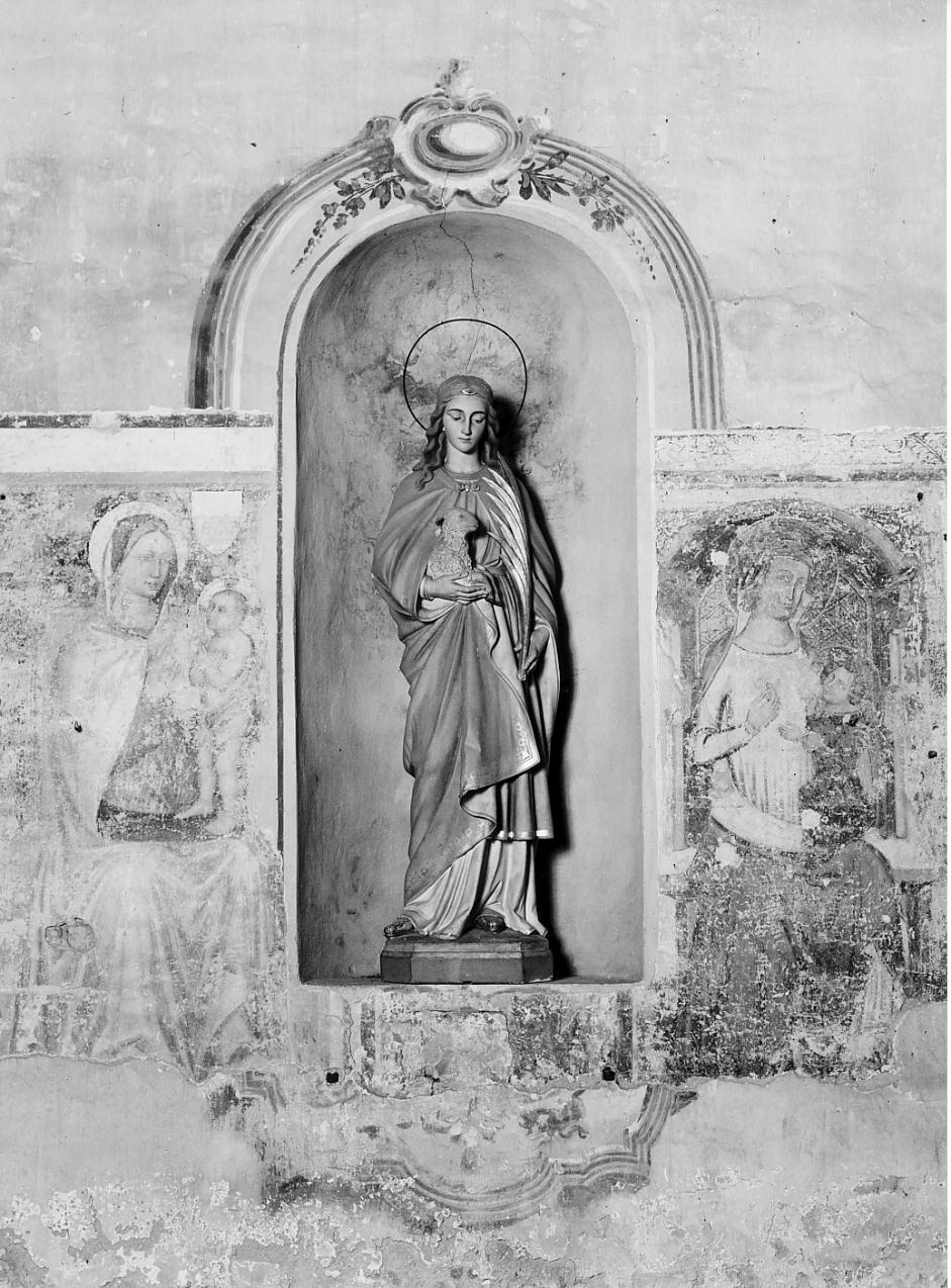 Sant'Agnese (statua, opera isolata) di Righetti Emilio (primo quarto sec. XX)