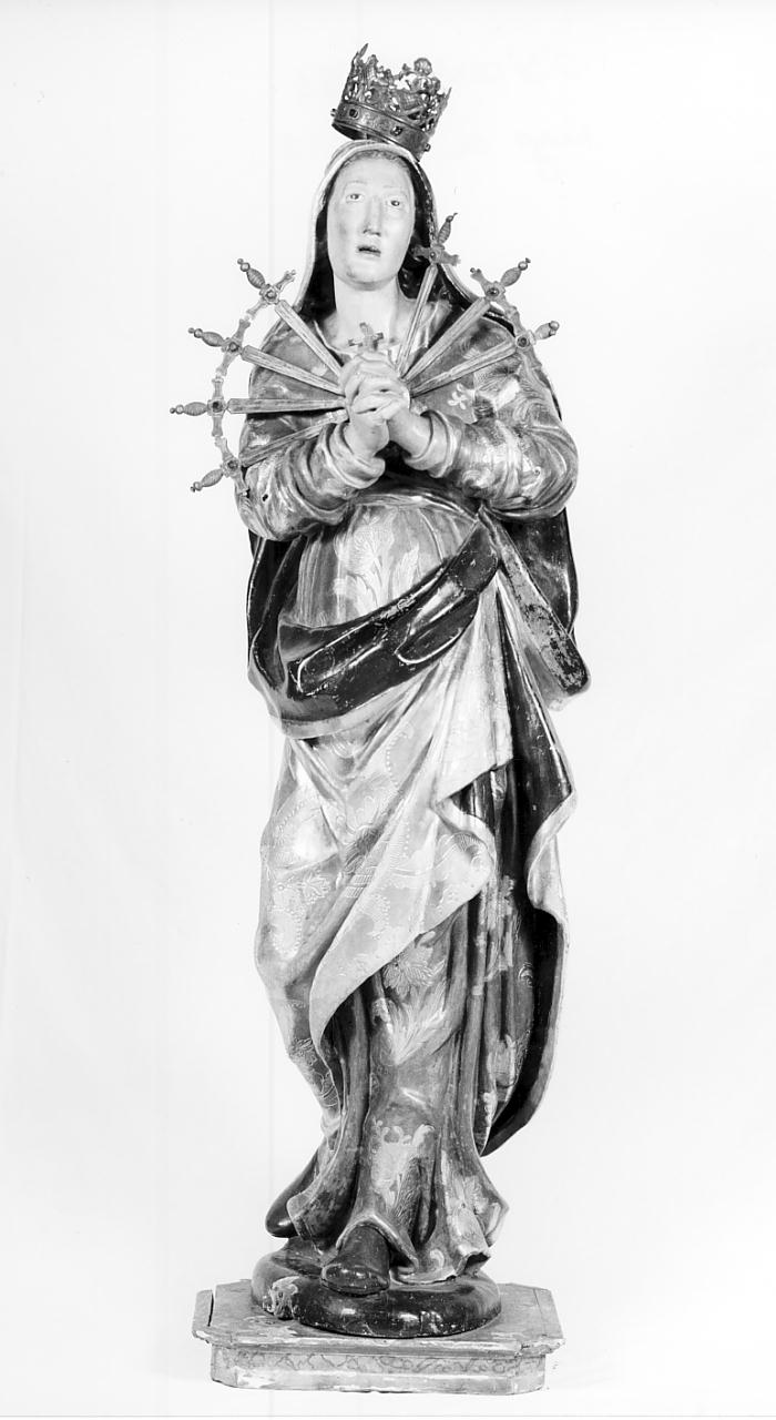 Sette Dolori della Madonna (statua, opera isolata) - ambito cremonese (seconda metà sec. XVII)